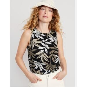 NWT | Old Navy | Sleeveless Luxe Floral-Print T-Shirt | Size M